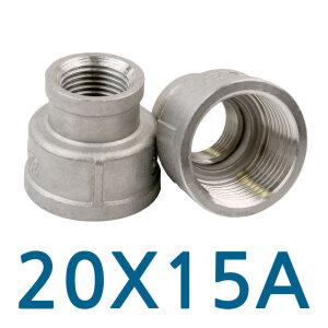 스텐 레듀샤 20X15A 레두샤 배관 부속 설비 자재 수도 파이프 스탠 나사 스텐레스