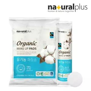 [내츄럴플러스] 유기농 화장솜 원형 100매 3개 1세트