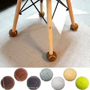 층간소음 완화! 테니스공 의자발커버 +자절개 4p 7색상 / 의자발캡 의자다리커버 층간소음