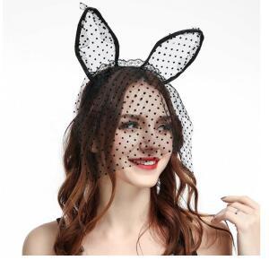 토끼 파티 바니 면사포 머리띠 PARTY 머리띠 헤어밴드