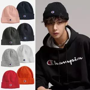 [챔피온] 비니 로고 니트비니 겨울모자