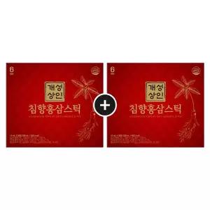 개성상인 침향홍삼스틱 10ml x 30포 1+1 (총2박스) + 쇼핑백