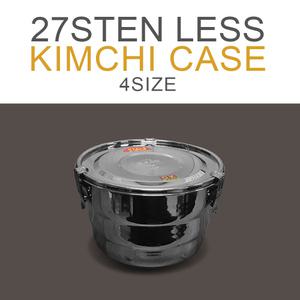 국내산 27종 스텐 원형 김치통 4SIZE 1호 2호 3호 4호 반찬통 찬통 스텐찬통 스텐용기 김치 금성스텐 18-10