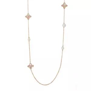 [도로시] 14k 엘르 블라썸 담수진주 롱 목걸이