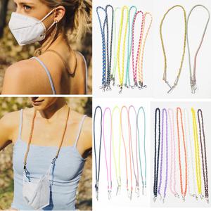 2개 얼굴마스크 목걸이줄 스트랩 마스크목걸이 목줄 성인 아동 어린이 유아 체인 로프 비즈 패션 악세사리