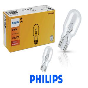 필립스 오스람 T15 12V16W 번데기전구 W16W 후진등/미등/번호판등 (10개 1세트)