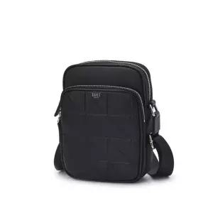 [롯데백화점]닥스 액세서리 LL[선물포장][GRID MAXI]블랙 엠보배색 가죽 크로스백 DBBA4E277