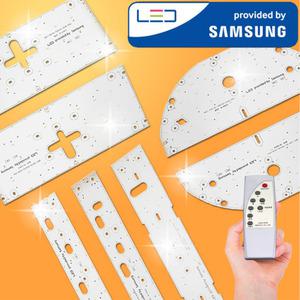 LED 전등 내부 교체 모듈 거실등 주방등 가정용 삼성 사각 원형 램프 세트 18W 25W 36W 50W 햇살조명