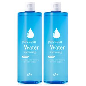 퓨어 아쿠아 미네랄 클렌징워터 대용량 500ml 2개
