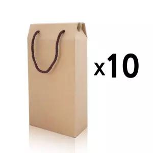 더바람 선물박스 다용도 무지박스3호(2p용) 10개단위 참기름병 와인병 스윙병