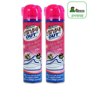 산도깨비 신발냄새아웃 370mlX2개 / 신발냄새제거제 / 신발장탈취제 / 악취제거