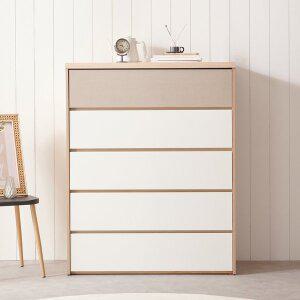 [케어퍼니처]나이아 옷수납 드레스룸 넓은 원룸 다용도 980 5단 서랍장