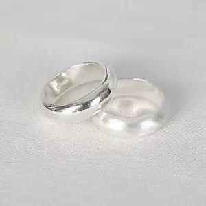 순은 실버 도톰 2돈형 은가락지 무광 유광 엥게이지 남자 여자 은반지