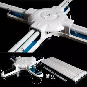 220V 전자식 등기구 FPL 36W 4등용 삼파장 형광등용 등기구 십자등