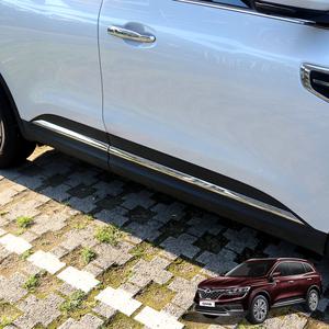 더뉴 QM6 도어가니쉬 커버 실버 크롬 몰딩4P