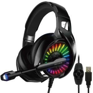 아이리버 IGH-A20 7.1CH 채널 게이밍 헤드셋 RGB USB LED 고감도마이크 소음방지 게임 노트북 PC 컴퓨터