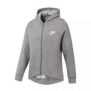 나이키 NSW 클럽 G 플리스 기모 여성 후드 집업 그레이 DC7118-091