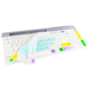 로지텍 K-580 민트 키보드 키스킨 커버 덥개 덮개 생활방수 오염방지 이물질 반투명 액세서리 디지털 pc