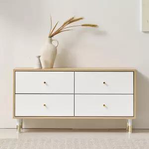 키니 4서랍 거실장 1000 tv선반 티비다이 모던 화이트 장식장