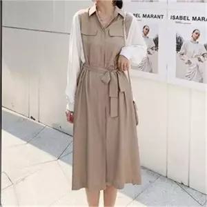 [오노마] ONM 데일리 원피스 베이직 레이어드 셔츠원피스 스타일 (S8055656)