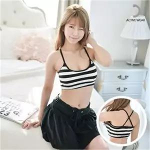 [오노마] ONM 스포츠브라 여성 노와이어 단가라 X탑 브라 패드 (S8117135)