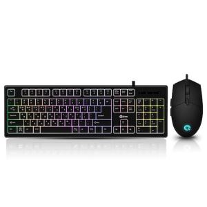 :큐센 QSENN GP-KM4500S LED Stella USB 게이밍 키보드 마우스 세트 정품