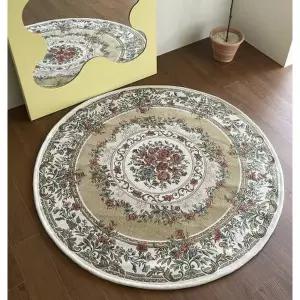 [텐바이텐]페이퍼가든 북유럽 페르시안 러그 빈티지 카페트 원형L 옐로베이지