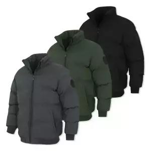 꽃중년 남자경량패딩 겨울 작업복 점퍼 방한 외투 상의 패딩 자켓 공항 돕바 보온 블루종 잠바 아빠 동계 빅사이즈