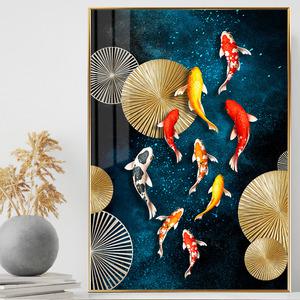 황금 잉어 구어도 물고기 액자 거실 안방 사무실 대형 풍수 인테리어 그림 집들이 개업선물
