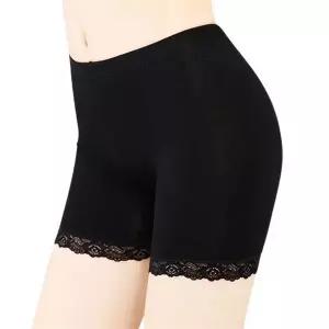 [오노마] ONM 여성드로즈 신축 스판 뱃살 3부 레이스 핫팬츠속바지 (S9284104)