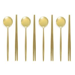 테이블아트 벨라 유광골드 수저 2인세트, 2개입, 1개