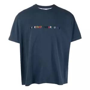 써네이 로고 프린트 티셔츠 네이비멀티 / SN2PXH01BP-JE130-503