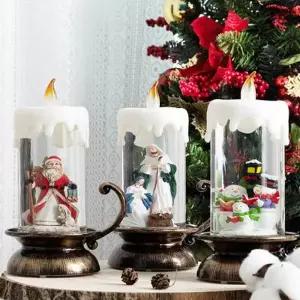 [텐바이텐]크리스마스 촛대 워터볼 오르골 (3type)