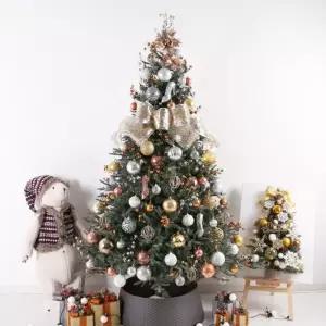 [텐바이텐]크리스마스 트리 장식 풀세트 글로시골드그레이 210cm 단면