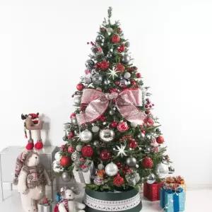 [텐바이텐]크리스마스 트리 나무 장식 풀세트 눈꽃리본연그린 210cm 양면