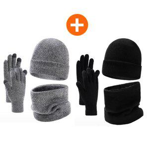 1+1 겨울 넥워머 + 장갑 + 비니 3종세트 방한 남여공용