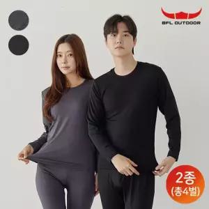[4종세트] 남여 초극세사 기모내의 상하의 2세트(총 4종) 택1