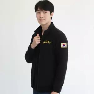 금사로카 군인 군대 전체자수 집업  기모 플리스 후리스