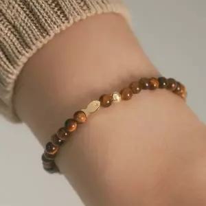 [더블유비엘]14k 로웰 천연석 물고기 팔찌   (윙블링)