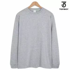 [하프클럽/탑보이]남녀공용 17수 베이직 라운드 긴팔 티셔츠 (TS043)