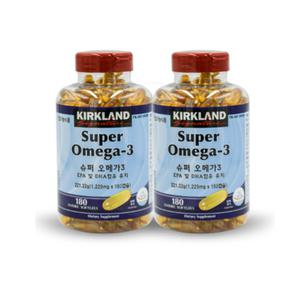 커클랜드 슈퍼 오메가3 1229mg 180캡슐x2개