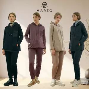 [마르조]2종]여성) 포근 기모 트레이닝 상하세트