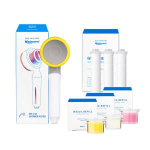 워터웰 비타민 캡슐 필터 샤워기 풀세트 8개월(샤워기+캡슐+세디먼트필터)
