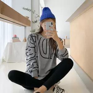 [핑크시슬리] 언더 박스 맨투맨