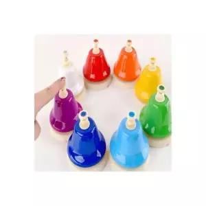 RR 핸드 터치벨 8개(8음계) 세트 어린이 음악 연주 리듬 악기 교구