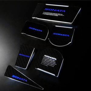 LF소나타 카본스타일 LED컵홀더도어캐치 LED도어캐치 LED컵홀더 차량용몰딩 차량용품 도어캐치 컵홀더