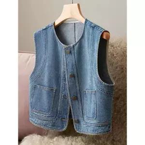 [하프클럽/]데일로 데님 베스트_NB1VE013