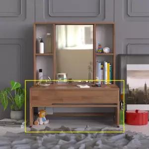 (착불)로쏘가구 엘론 좌식 화장대 800