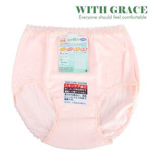 [위드그레이스]슬림핏 여성 안심팬티(가벼운 요실금)/일본생산/ 얇지만 안심할수 있는 고기능성 흡수패드