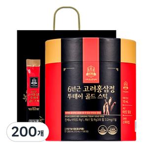 고려홍삼중앙회 6년근 고려홍삼정 투데이 골드스틱 100p + 쇼핑백 10ml 200개